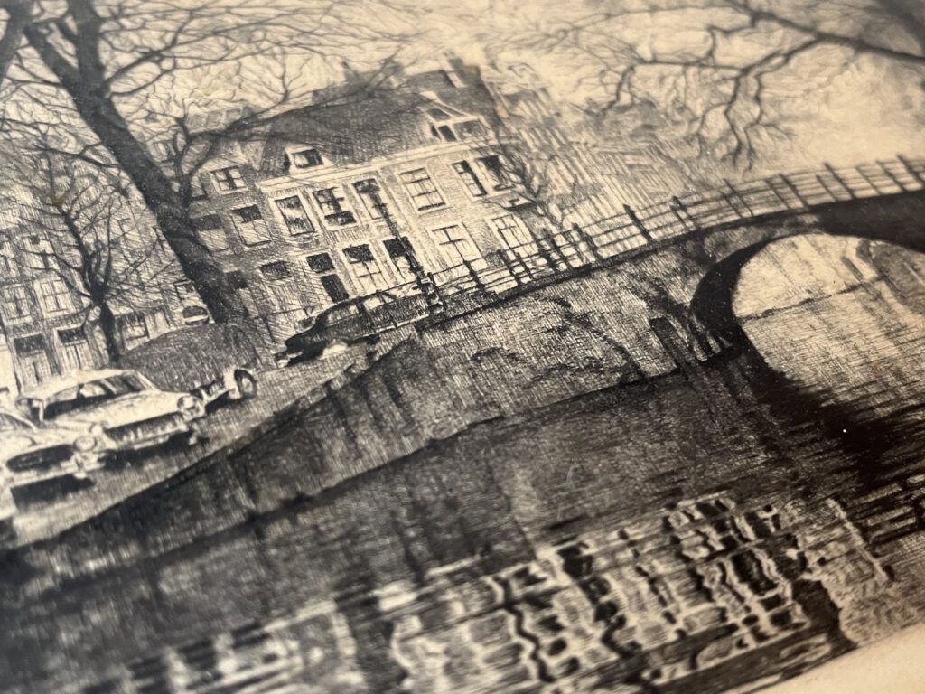 Tekening Amsterdamse gracht, foto 6 van 8