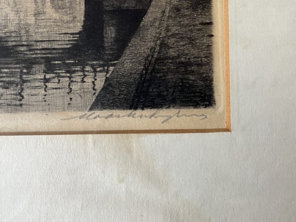 Tekening Amsterdamse gracht, foto 5 van 8