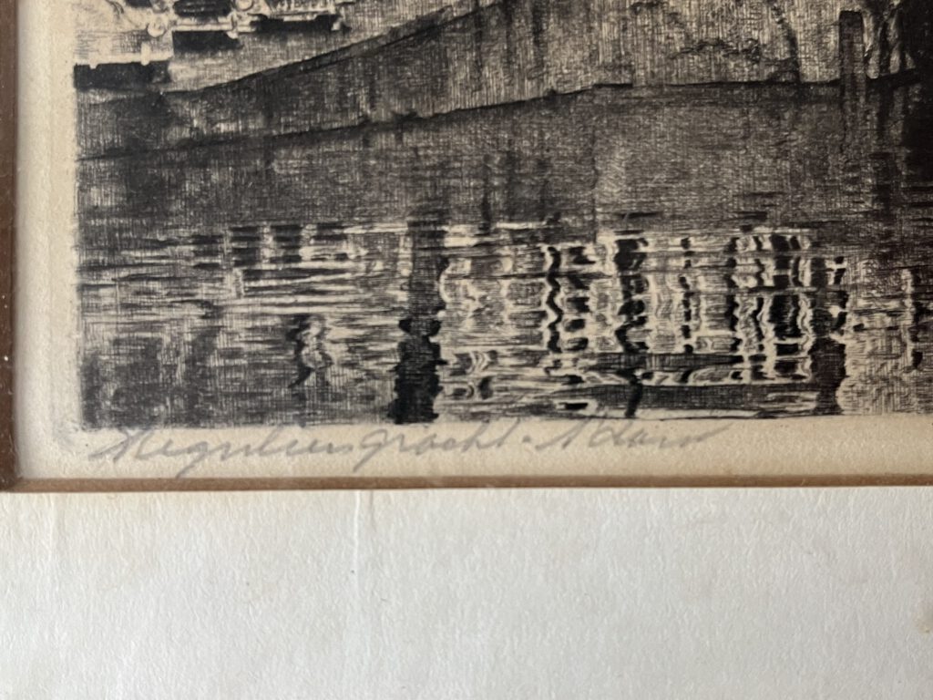 Tekening Amsterdamse gracht, foto 4 van 8