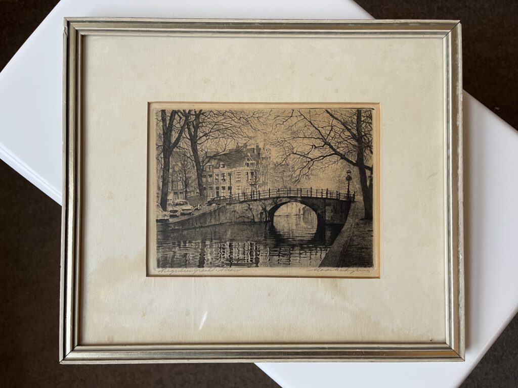 Tekening Amsterdamse gracht, foto 3 van 8