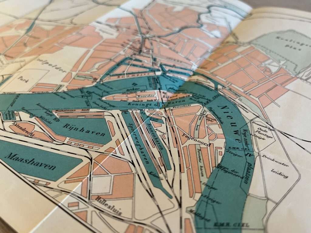 Kaart Rotterdam, foto 2 van 3